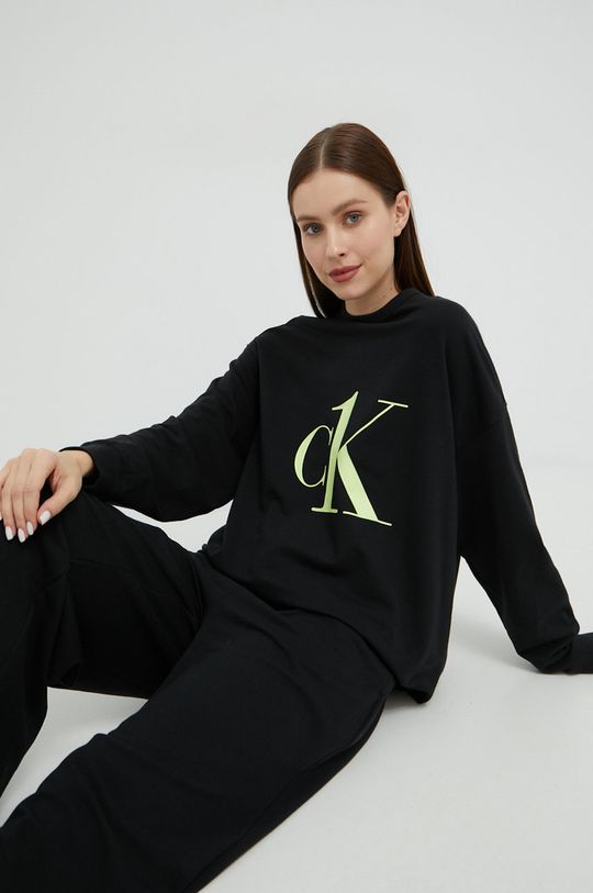 negru Calvin Klein Underwear longsleeve de pijama De femei