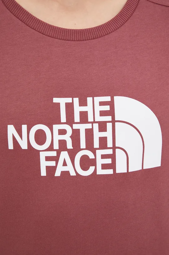 μπορντό Βαμβακερή μπλούζα The North Face