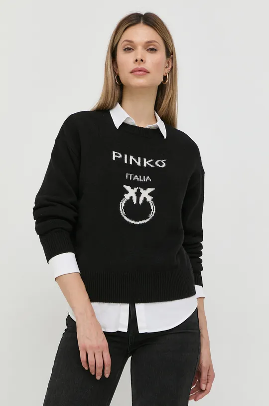 μαύρο Μάλλινο πουλόβερ Pinko Γυναικεία