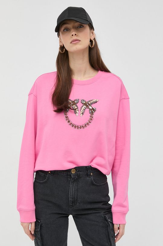 różowy Pinko bluza bawełniana