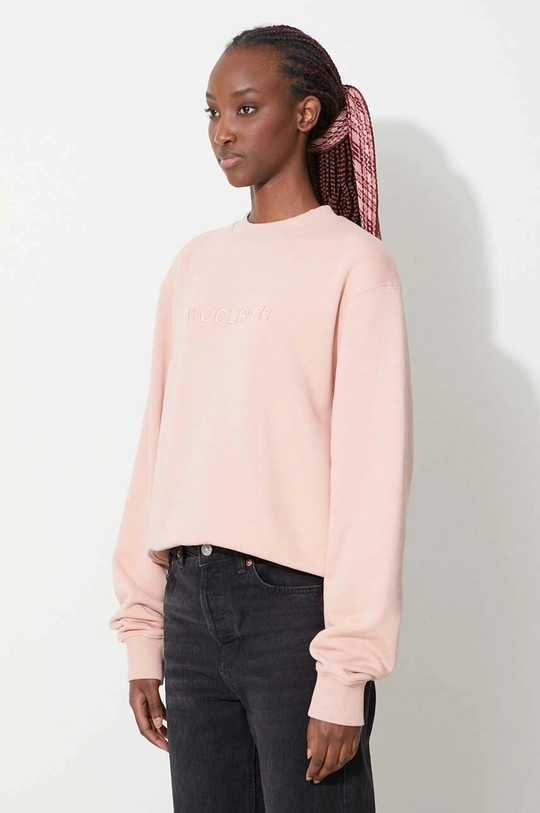 pink Woolrich sweatshirt