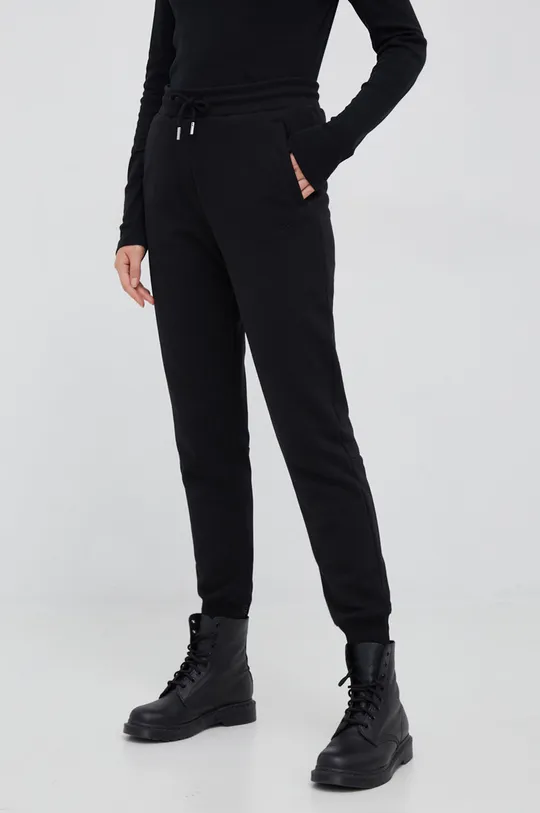 czarny Woolrich spodnie dresowe Damski