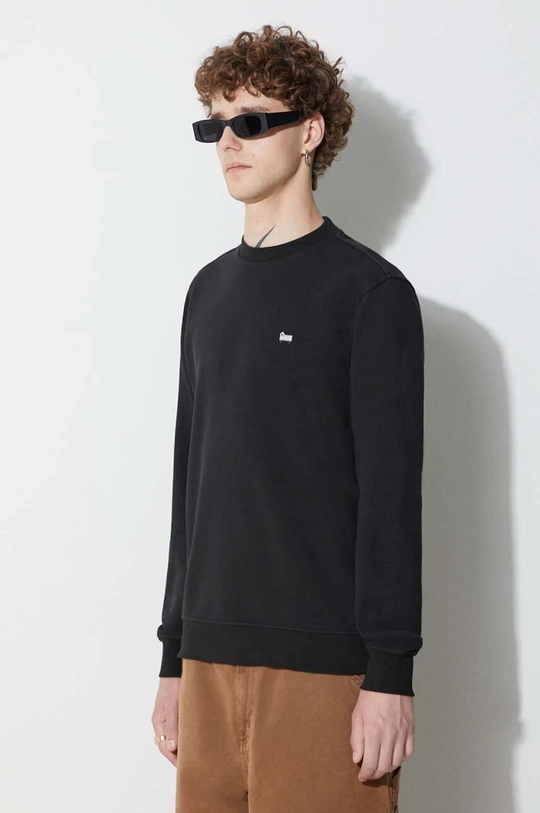 black Woolrich sweatshirt LIGHT CLASSIC