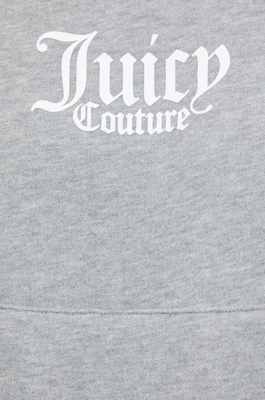 Кофта Juicy Couture женская цвет серый с капюшоном меланж ANSWEAR.ua