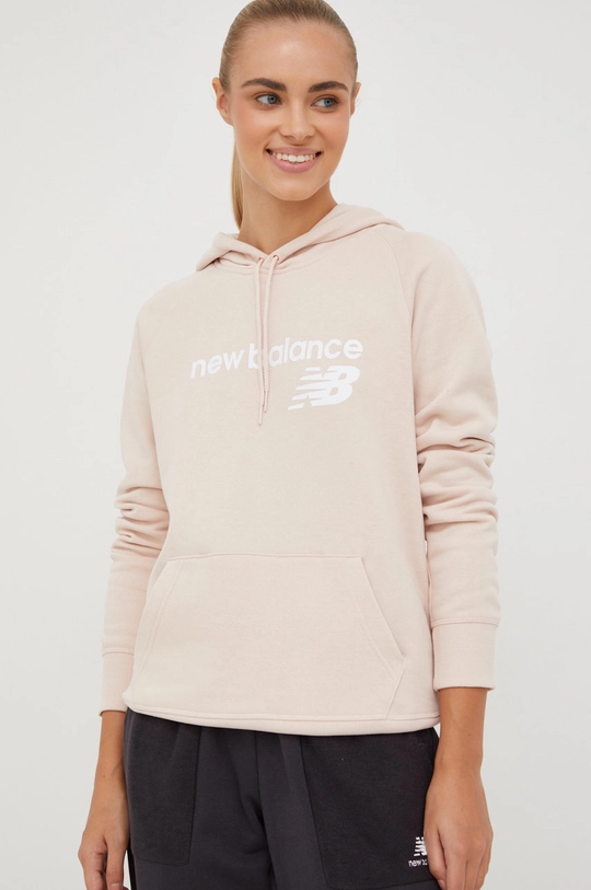 różowy New Balance bluza