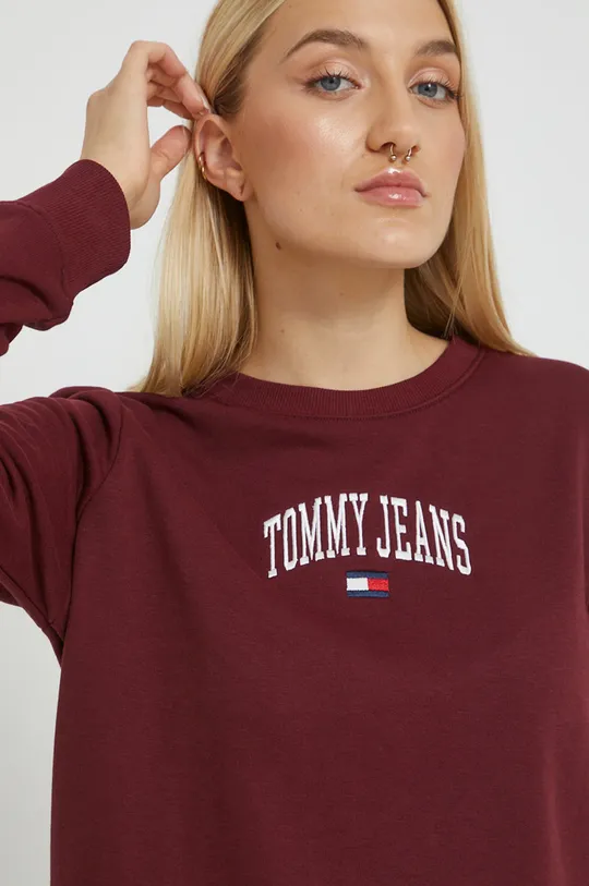 μπορντό Μπλούζα Tommy Jeans