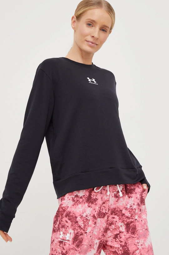 czarny Under Armour bluza treningowa Rival Damski