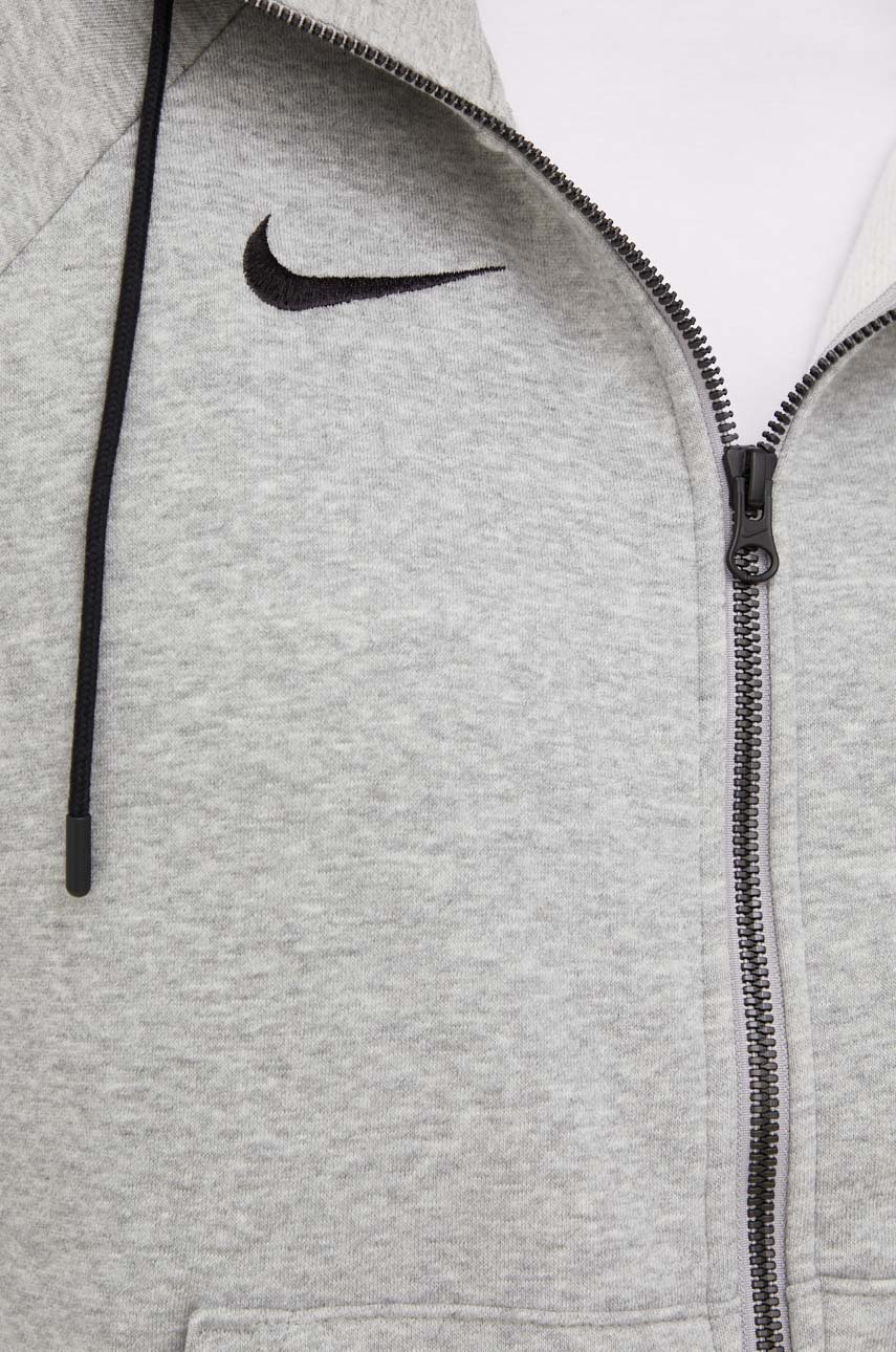 Кофта Nike женская цвет серый с капюшоном меланж | ANSWEAR.ua