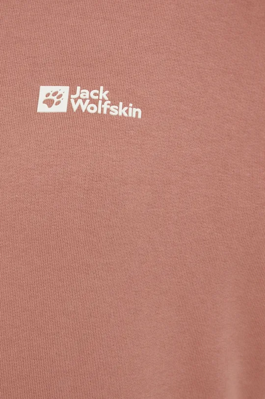 ροζ Βαμβακερή μπλούζα Jack Wolfskin