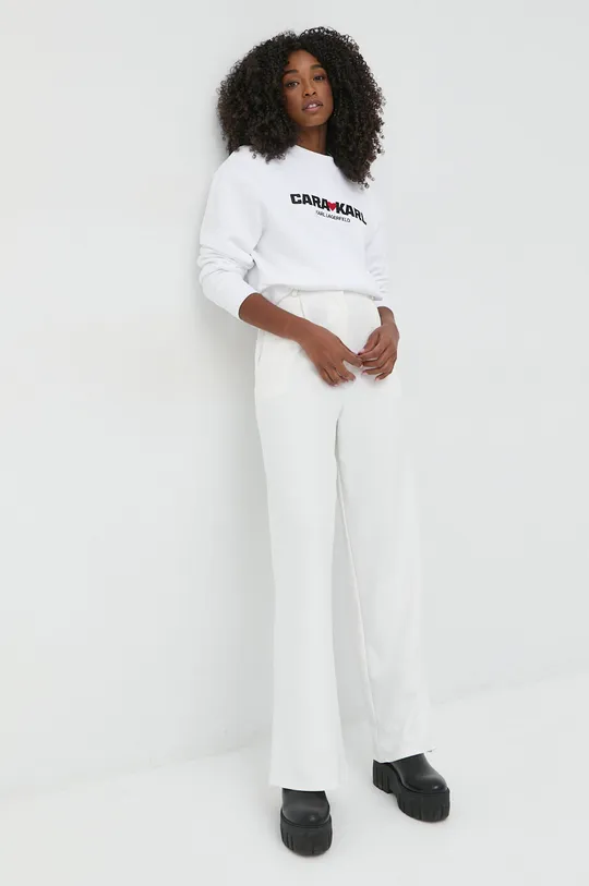Mikina Karl Lagerfeld Karl Lagerfeld x Cara Delevingne  90 % Organická bavlna, 10 % Recyklovaný polyester