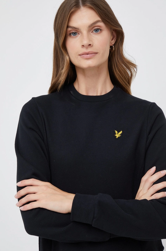 μαύρο Βαμβακερή μπλούζα Lyle & Scott