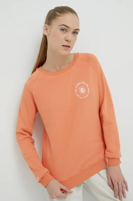 Βαμβακερή μπλούζα Femi Stories πορτοκαλί