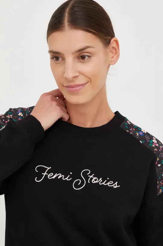 μαύρο Βαμβακερή μπλούζα Femi Stories