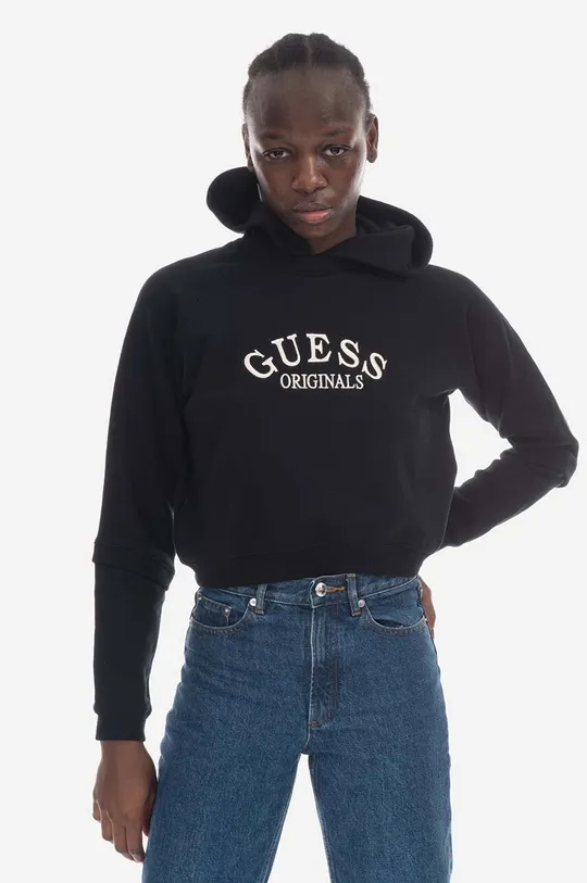 μαύρο Μπλούζα Guess Originals Go Alexa Vintage Hoodie Γυναικεία