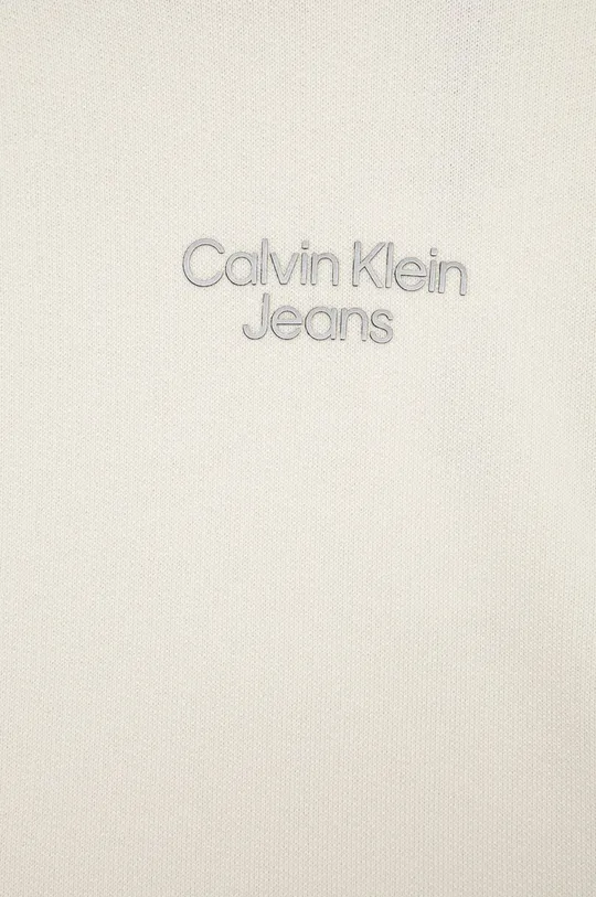 Παιδική βαμβακερή μπλούζα Calvin Klein Jeans  Κύριο υλικό: 100% Βαμβάκι Φόδρα κουκούλας: 100% Βαμβάκι Φινίρισμα: 95% Βαμβάκι, 5% Σπαντέξ