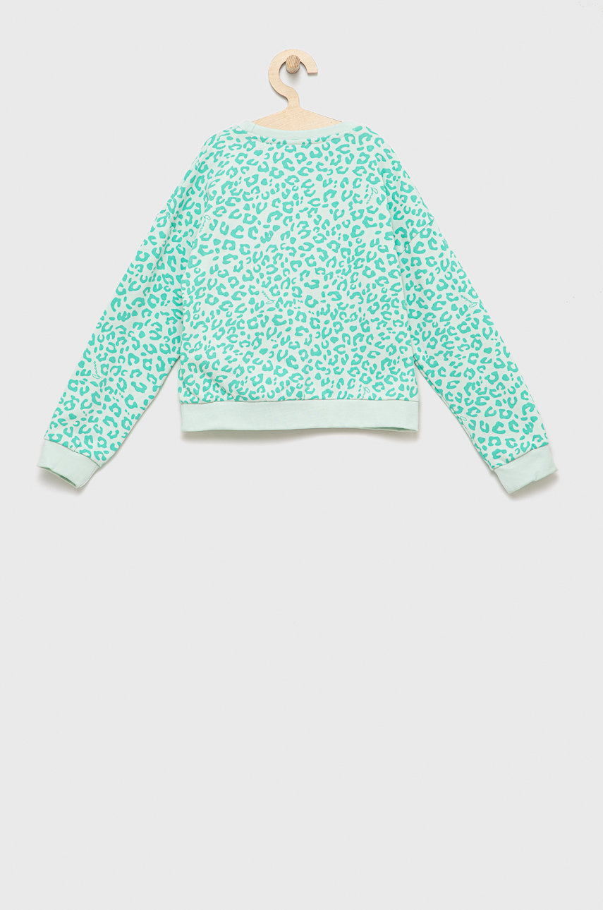 Guess bluza bawełniana dziecięca blady zielony