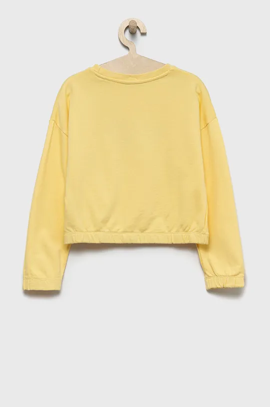 Παιδική βαμβακερή μπλούζα Guess κίτρινο