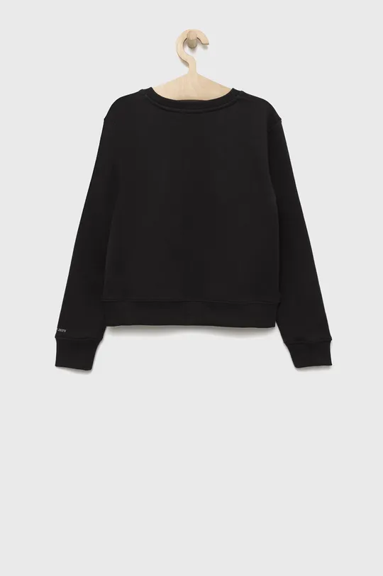Παιδική βαμβακερή μπλούζα Calvin Klein Jeans μαύρο