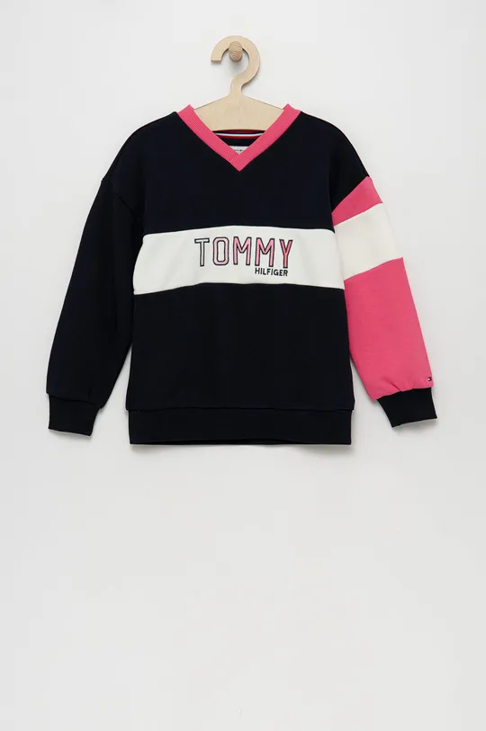 granatowy Tommy Hilfiger bluza dziecięca Dziewczęcy