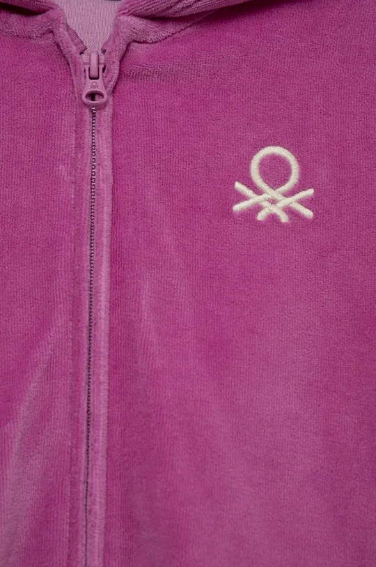 United Colors of Benetton bluza dziecięca purpurowy