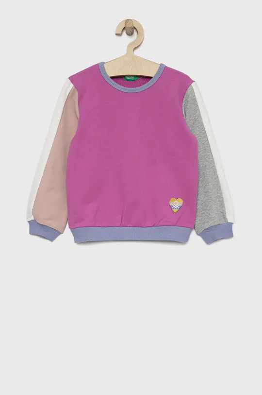 μωβ Παιδική μπλούζα United Colors of Benetton Για κορίτσια