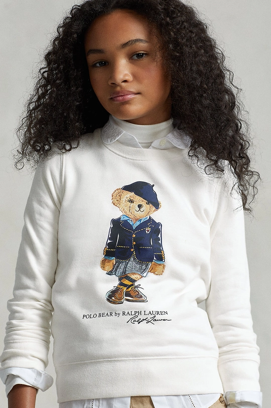 biały Polo Ralph Lauren bluza Dziewczęcy