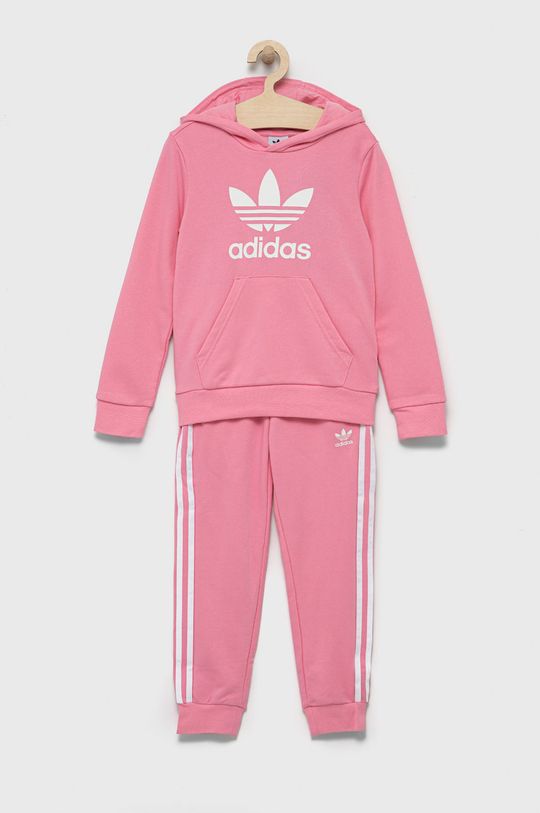 ostry różowy adidas Originals dres dziecięcy Dziewczęcy