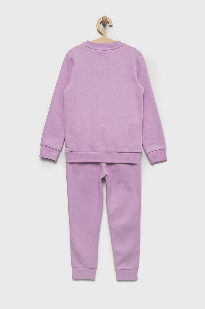 Dětská tepláková souprava adidas Originals fialová