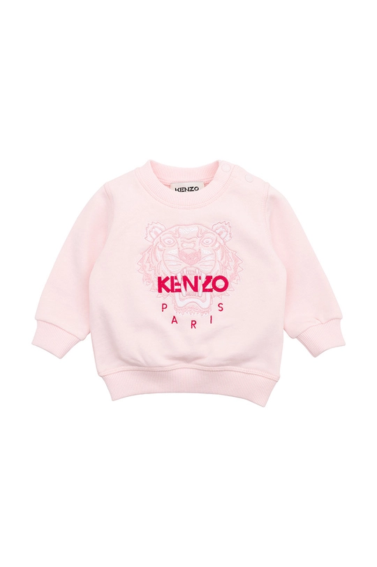 różowy Kenzo Kids bluza bawełniana dziecięca Dziewczęcy