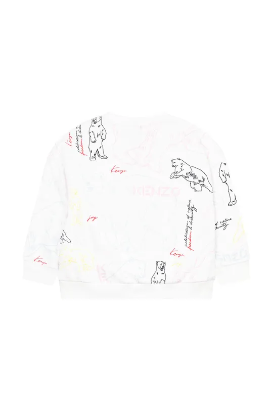 Παιδική βαμβακερή μπλούζα Kenzo Kids λευκό