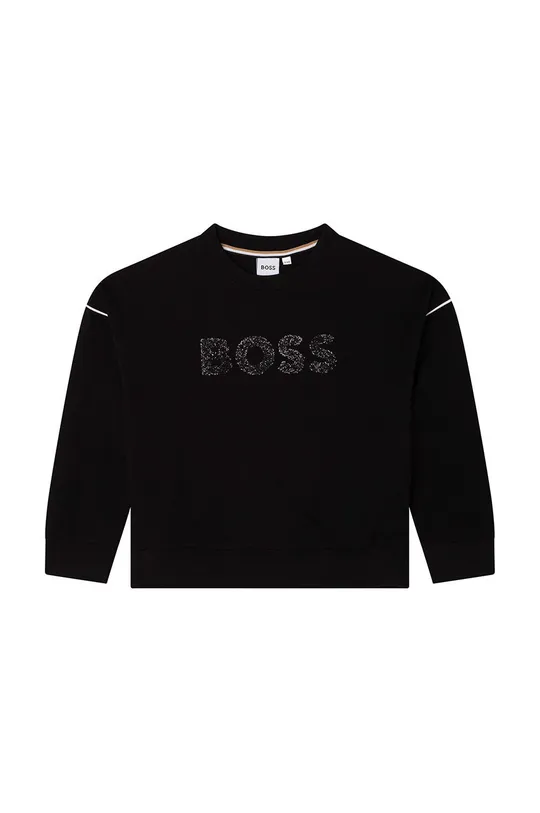 BOSS bluza dziecięca czarny