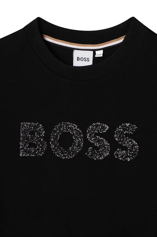 czarny BOSS bluza dziecięca