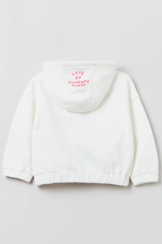 OVS bluza bawełniana dziecięca biały