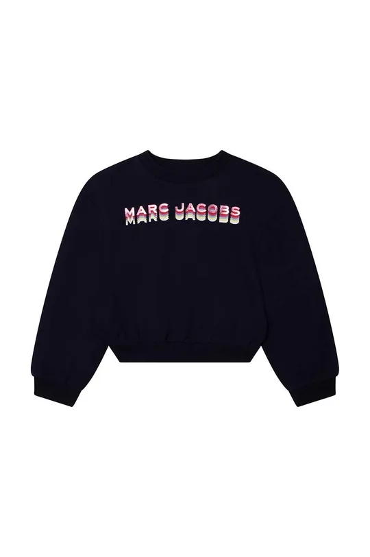 Detská bavlnená mikina Marc Jacobs tmavomodrá