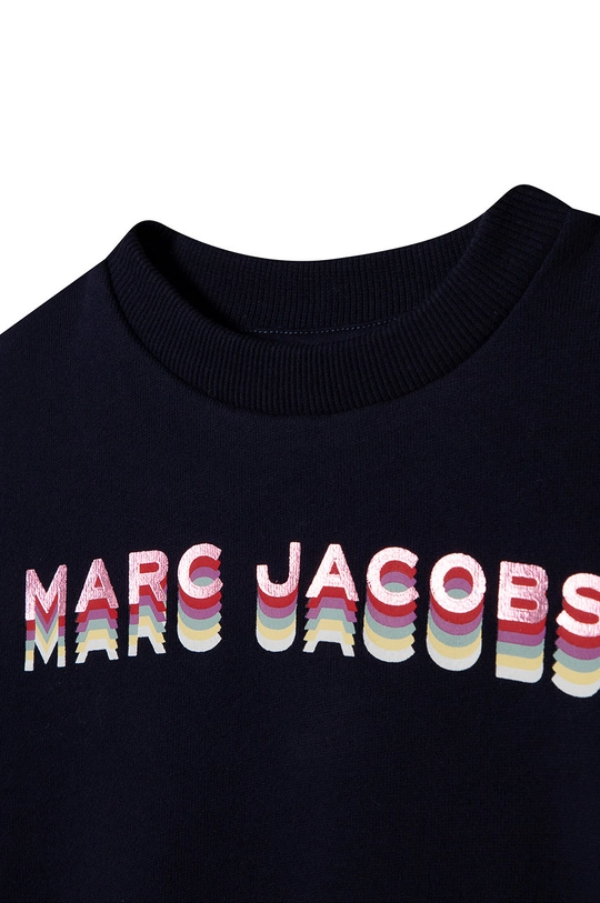 σκούρο μπλε Παιδική βαμβακερή μπλούζα Marc Jacobs