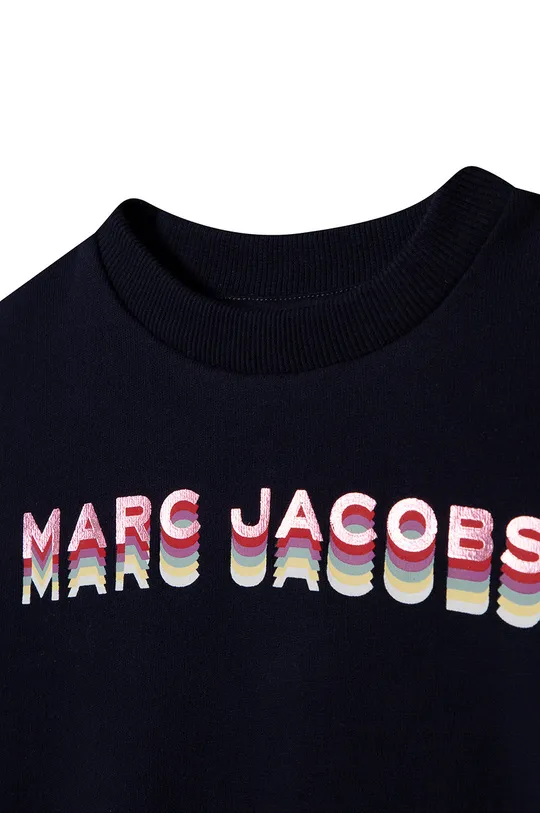 tmavomodrá Detská bavlnená mikina Marc Jacobs