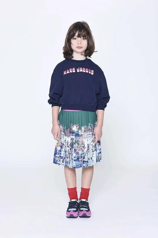 granatowy Marc Jacobs bluza bawełniana dziecięca Dziewczęcy