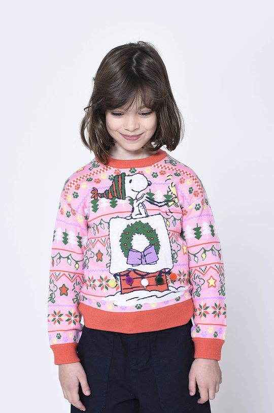 koszos rózsaszín Marc Jacobs gyerek pulóver Lány