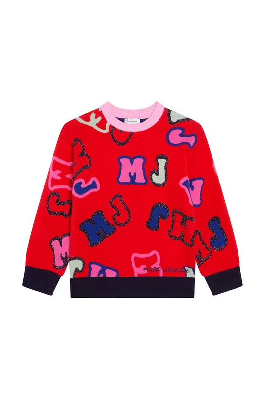crvena Dječji džemper Marc Jacobs Za djevojčice