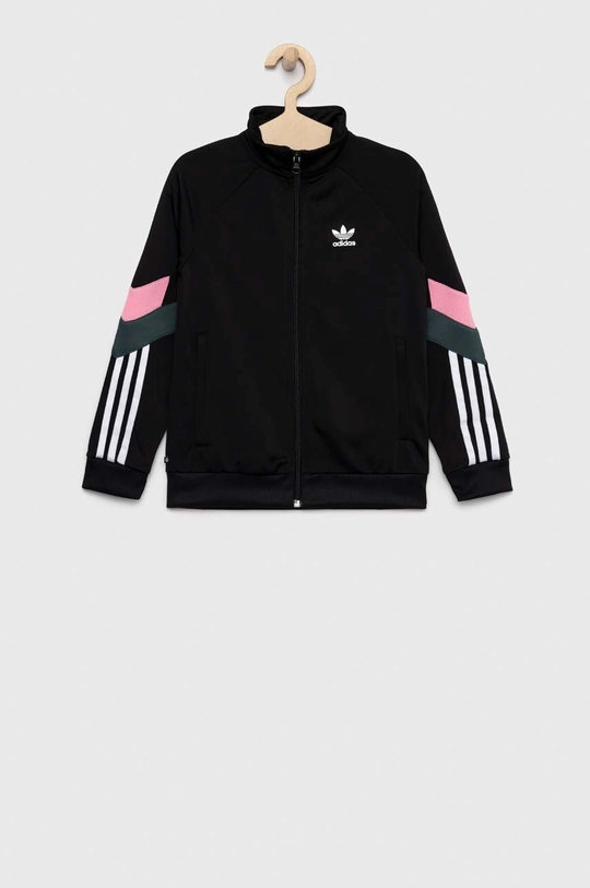 crna Dječja dukserica adidas Originals Za djevojčice