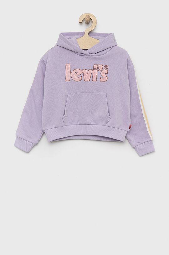 lawendowy Levi's bluza dziecięca Dziewczęcy