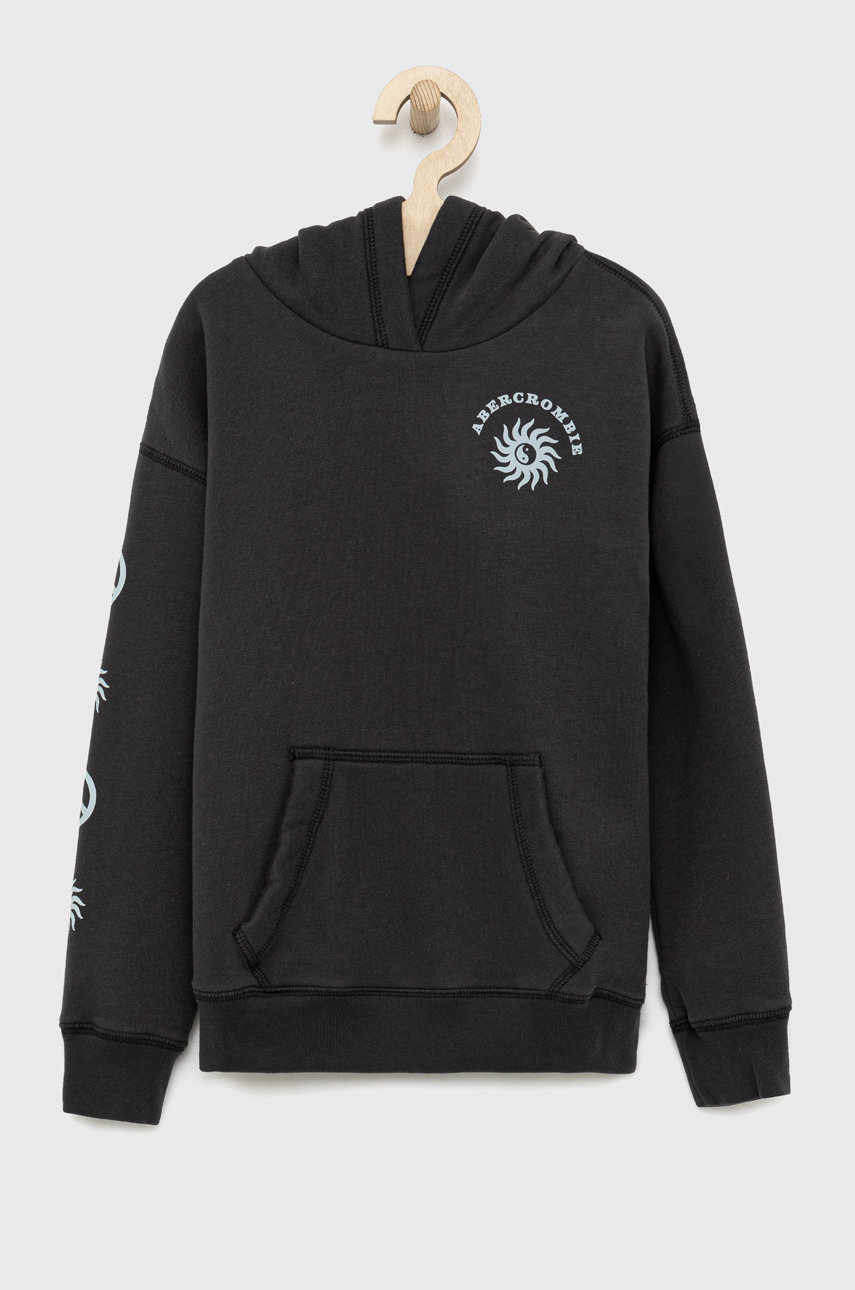 szary Abercrombie & Fitch bluza dziecięca Dziewczęcy