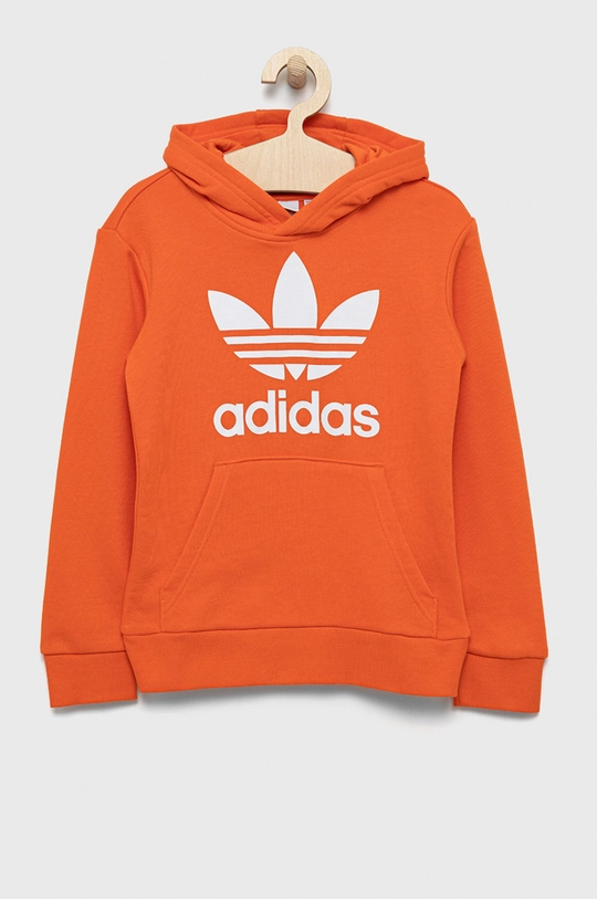 oranžová Detská mikina adidas Originals Detský