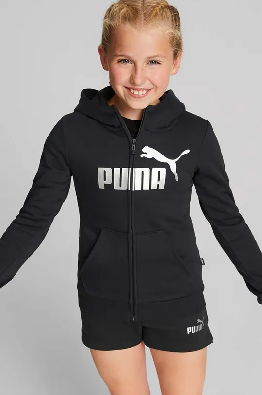 czarny Puma bluza dziecięca Dziecięcy