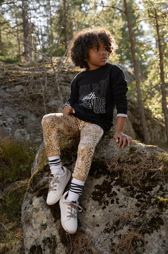 μαύρο Παιδική βαμβακερή μπλούζα Reima Παιδικά