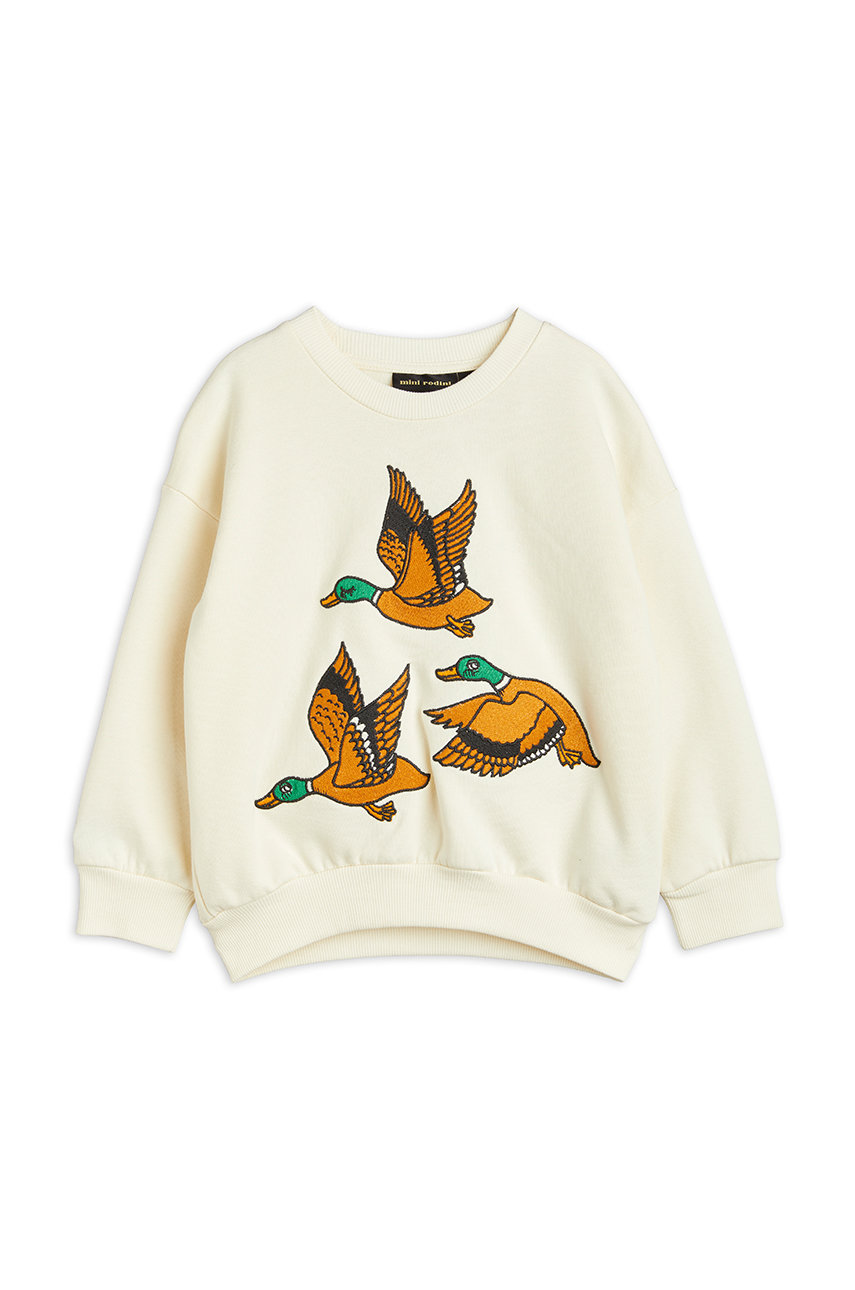 biały Mini Rodini bluza bawełniana dziecięca Dziecięcy