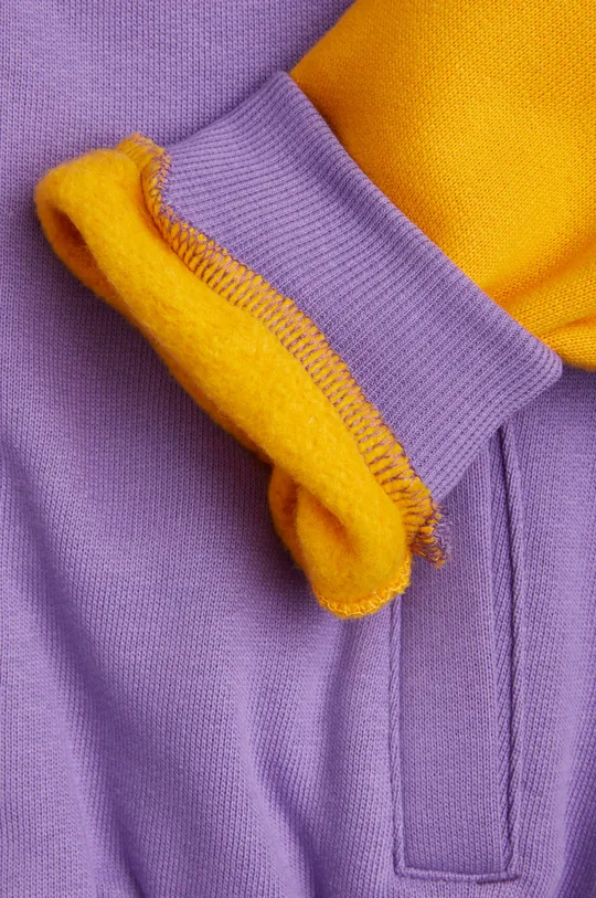 vijolična Otroški bombažen pulover Mini Rodini