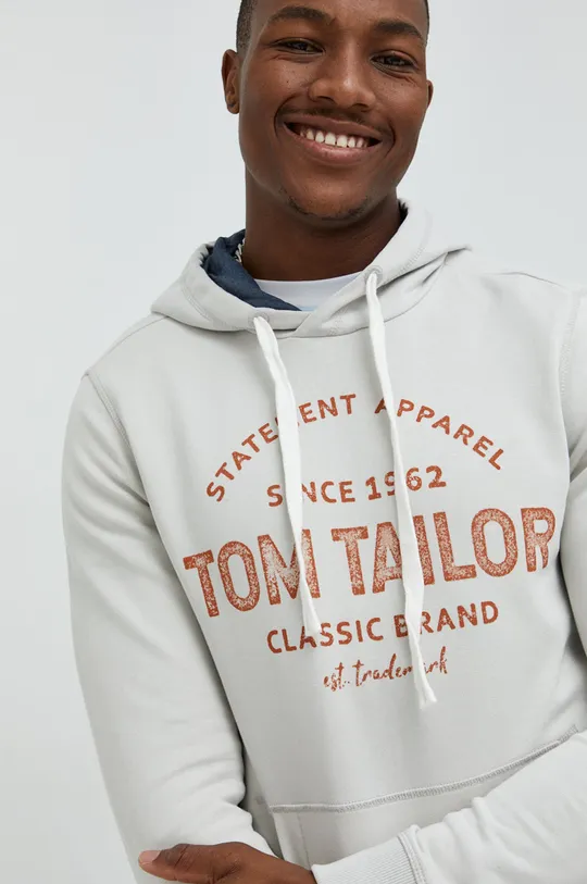 γκρί Βαμβακερή μπλούζα Tom Tailor Ανδρικά