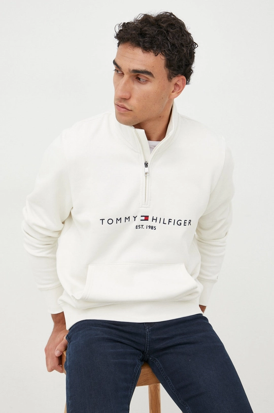 béžová Mikina Tommy Hilfiger Pánsky