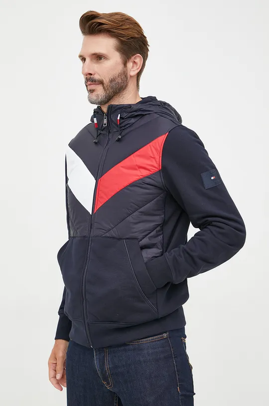 granatowy Tommy Hilfiger bluza bawełniana Męski